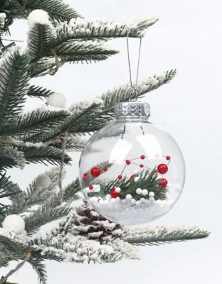 Christmas Clear Ball Ornaments Bauble 40-120mm