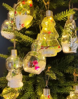 Lot PET Shatterproof Plastic christmas led balls