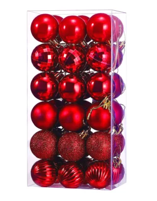 Christmas Plastic Ball Ornaments Tree